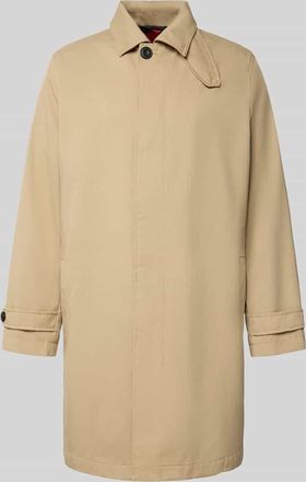 HUGO BOSS Relaxed Fit Trenchcoat mit Baumwoll-Anteil Modell MAVER2431 in Beige, Größe XL