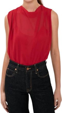 Amanda Uprichard Scala Top In Red