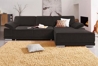 Sit&more Ecksofa »Coria L-Form« mit XL-Recamiere, wahlweise mit Bettfunktion
