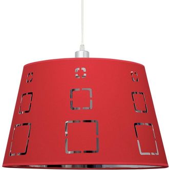 Fabrilamp Lampara Colgante Celaya 1xe27 Rojo Regx40d De Fabrilamp