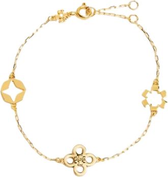 Tory Burch Accessoires, Dames, Geel, ONE Size, Vergeet-mij-nietje Armband