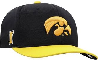Top of the World Mens Top of the World Black/Gold Iowa Hawkeyes Two-Tone Reflex Hybrid Tech Flex Hat at Nordstrom, Size Medium/large