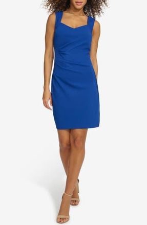 Siena My Balconia Crepe Scuba Knit Sheath Minidress in Sapphire at Nordstrom Rack, Size 14