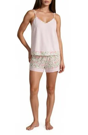 Vera Bradley 3-Piece Cami, Pants & Shorts Pajama Set in Pink at Nordstrom Rack, Size X-Large