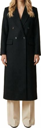Oud Paris Logan Wool Coat In Black