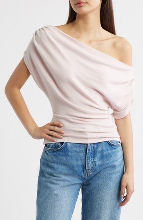Reformation Iris One-Shoulder Knit Top in Cherry Blossom at Nordstrom, Size X-Small