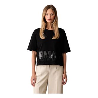 A|X Armani Exchange Tops, Dames, Zwart, XL, Katoen, Relaxed Katoenen T-shirt