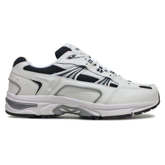 Vionic 23MWalk Suede Textile Mens Running Trainers - White Navy - Size:UK 10.5