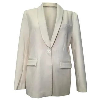 Maje Suit Blazer in Ivory Polyester