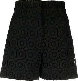 Moschino Shorts - Dames - Bermuda - Zwart - S - Polyester - Korte Broeken