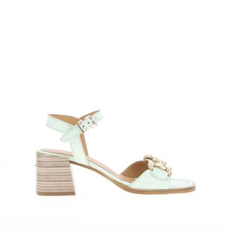Mjus Sandalen met hak, leer