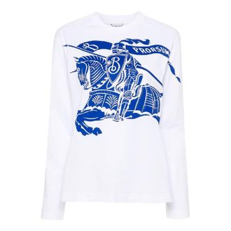 Burberry Equestrian Knight Motif Long Sleeve Shirt, Size X-Small