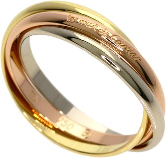 Cartier Yellow Gold (18K) White Gold (18K) Band Ring (Pre-Owned)