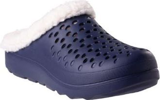 Revitalign Fusion Vitality Faux Fur Lined Clog in Peacoat at Nordstrom, Size 10