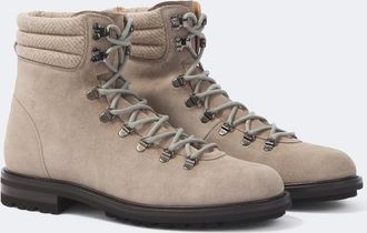 Kiton Suede lace-up boots