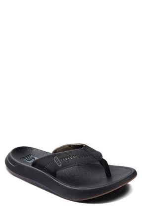 Reef SWELLsole Cruiser Flip Flop in Black/tan at Nordstrom, Size 7