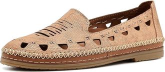 Spring Step Anoura Womens Dress Flat Shoes Peach Croco : EU 36 (US Womens 5.5-6) M, Leather