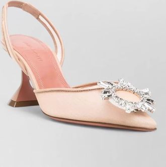 Amina Muaddi begum slingback pumps pointed toe embellished