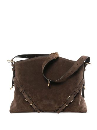 Givenchy Womens Voyou Medium Suede Bag