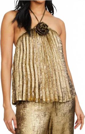 Stellah Rose Tank Top In Gold