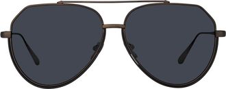 Linda Farrow BAYER LFL1472 C3 Mens Sunglasses Black Size 61