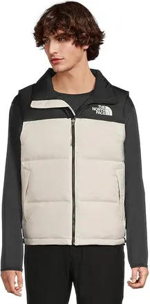 The North Face 1996 Retro Nuptse Vest Mens Vest White Dune/TNF Black-R : 3XL, Nylon