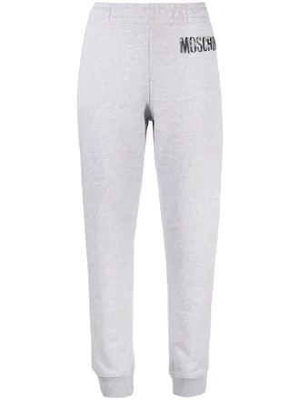 Moschino Trainingsbroek met logoprint - Grijs