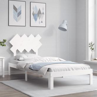 vidaXL Estructura De Cama Sin Colch&oacute;n Madera De Pino Blanca 90x200 Cm Vidaxl
