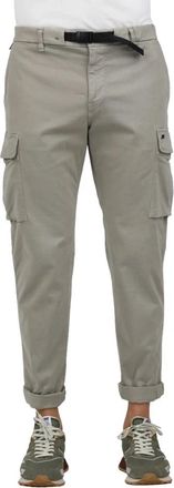 Mason's Cargo Boucl&eacute; Broek met Verstelbare Riem - Heren - Slim Fit Broeken - Grijs - 2XL - Broeken