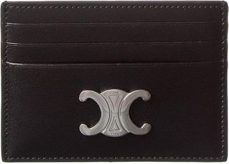 Celine Celine Triomphe Leather Card Holder