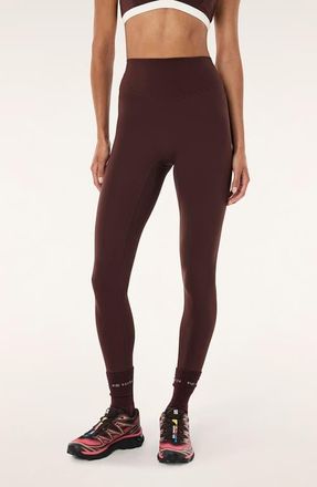 P.E Nation Signature Leggings in Mahogany/whisper White at Nordstrom, Size X-Large