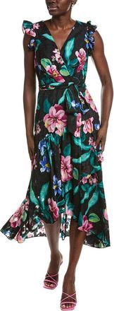 Anne Klein Ruffle Patio Wrap Dress