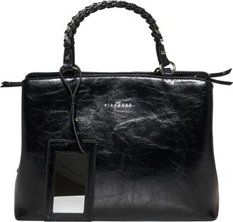 John Richmond Handtas met gevlochten handvat en essentieel design - Dames - Handtassen - Zwart - ONE Size - Tassen