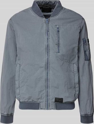 Khujo Blouson mit Label-Patches Modell IBE in Jeansblau, Gr&ouml;&szlig;e XXL