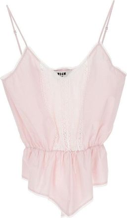 Msgm Poplin lingerie top Woman 44