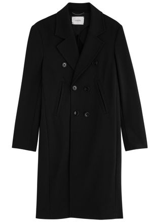 Dorothee Schumacher Emotional Essence Double-breasted Jersey Coat - Black - 6 (xxl)