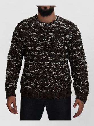 Dolce & Gabbana wool-blend speckled knitted jumper