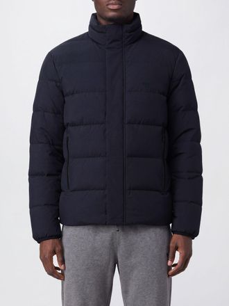 Emporio Armani Piumino corto in nylon trapuntato con logo Eagle