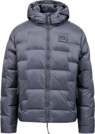 Emporio Armani Emporio Armani Ea7, Jassen, Heren, Grijs, 2Xl, Polyester, Gewatteerde jas