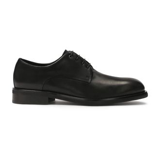 Kazar Casual zwarte leren halfschoenen - Heren - Nette schoenen - Zwart - 43 EU - Leer - Schoenen