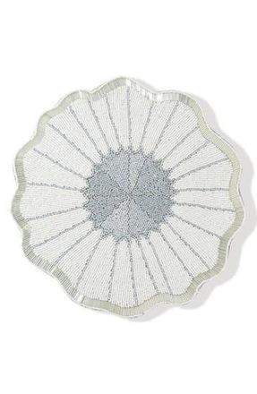 Tiramisu The Ethereal Daisy Beaded Charger in White at Nordstrom Rack