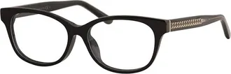 Jimmy Choo London Rectangle Full Rim Eyeglasses - Black