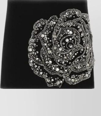Pinko mini skirt embellished floral pattern design