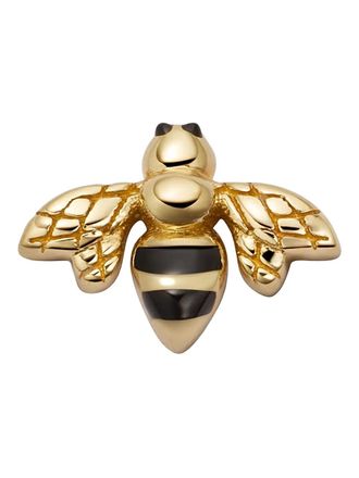 Loquet London 18K yellow gold Honeybee enamel charm - women - 18kt Yellow Gold/Enamel - One Size