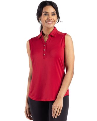 Cutter & Buck Forge Eco Stretch Recycled Womens Sleeveless Polo