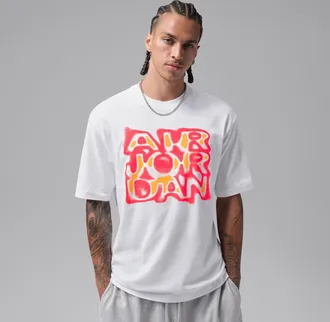 Nike Jordan Mens Jordan Brooklyn T-Shirt in White | IX5411-100