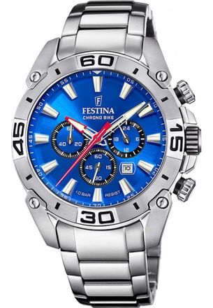 Festina F20543-2 Mens Chrono Bike Watch - Silver - One Size