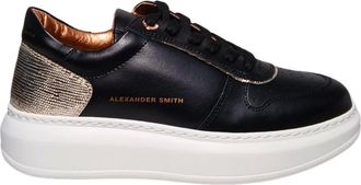 Alexander Smith Sneakers, male, Black, Size: 5 US Leather Sneaker