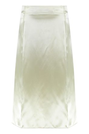 Bottega Veneta Fluid Satin Midi Skirt
