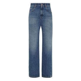 Brunello Cucinelli Dames, Jeans, Blauw, Maat: L